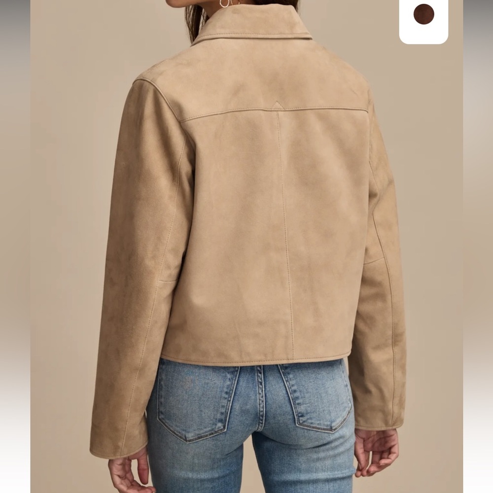 Suede Leather Jacket M - Picture 3 of 8